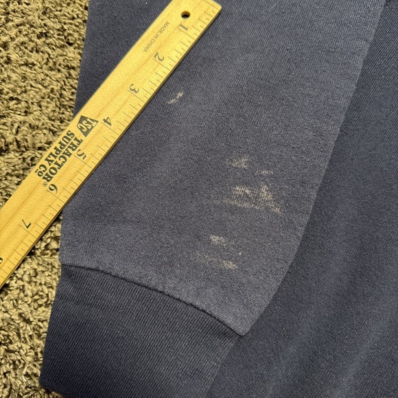 Vintage 90s Made In USA Sweatshirt Crew Neck Collared Alaska Stars Sweatshirt - Picture 3 of 7